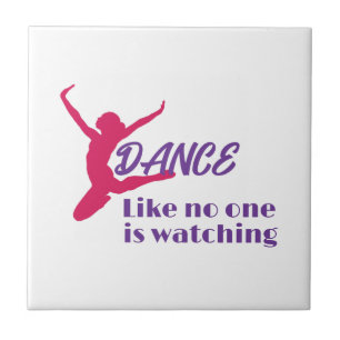 Dansen zoals niemand kijkt tegeltje