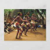 Dansen, Zulu Style - Zuid-Afrika Briefkaart (Voorkant)