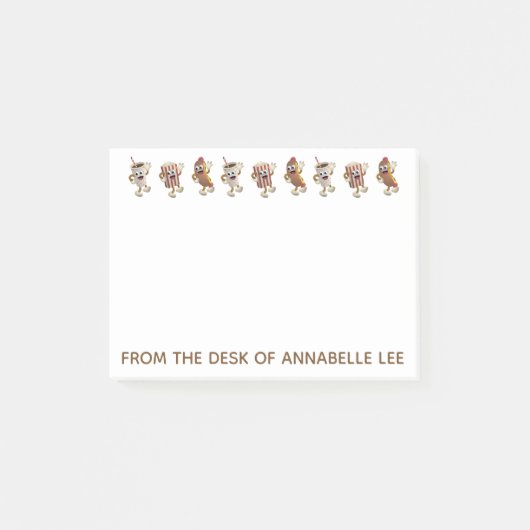 Dansend 50's Food Post-it® Notes (Voorkant)