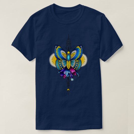 Dansend als vlindervleugels t-shirt (Design voorkant)