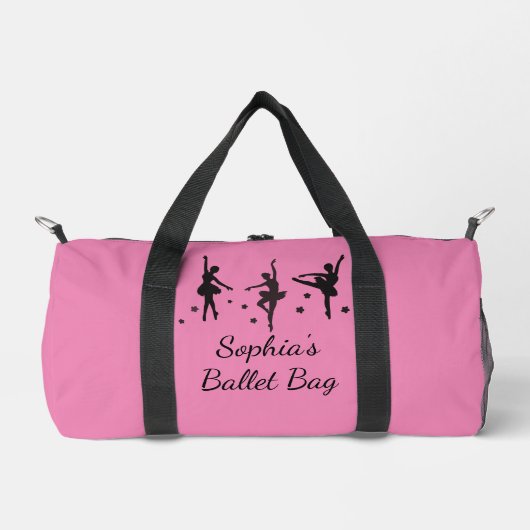 Dansend Ballet Ontwerp Duffle Bag Plunjezak (Voorkant)