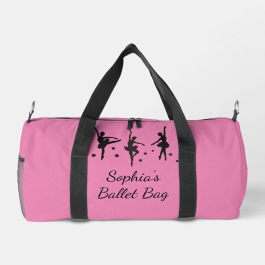 Dansend Ballet Ontwerp Duffle Bag Plunjezak (Achterkant)