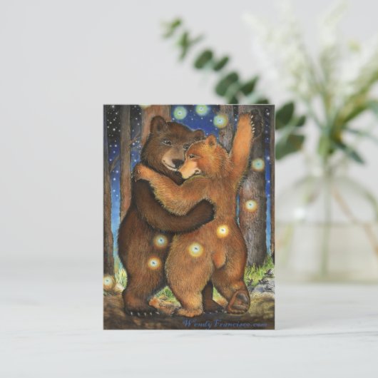 Dansend Beer Briefkaart (Staand voorkant)