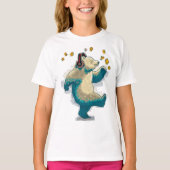 Dansend Beer met hoofdtelefoon T-shirt (Voorkant)