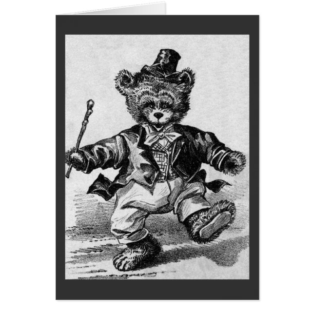 Dansend Beer Pat - Letter D -  Teddy Bear (Voorkant)