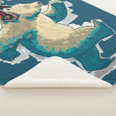 Dansend Beer Sherpa Deken (3/4)