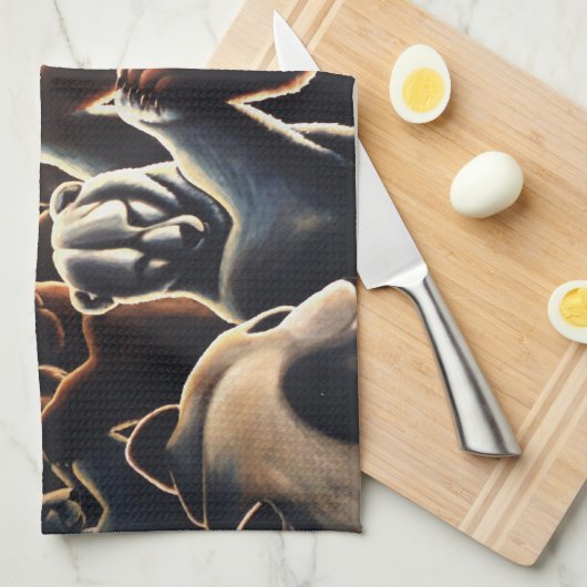 Dansend Beer Towel Beer Art Tea Towel Gift Theedoek (Quarter Fold)