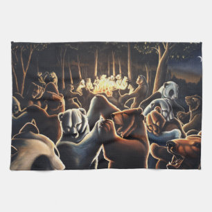 Dansend Beer Towel Beer Art Tea Towel Gift Theedoek