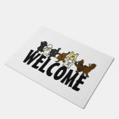 Dansend Beer Welkom Deurmat (Schuin)