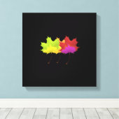 DANSEND BLAD-ONTWERP NATUURTHEMA CANVAS AFDRUK (Insitu (Houten vloer))