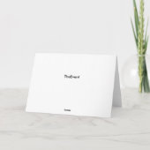 "DANSEND BRUIDSPAAR" BRUILOFT KAART voor MIJN ZUS (Achterkant)