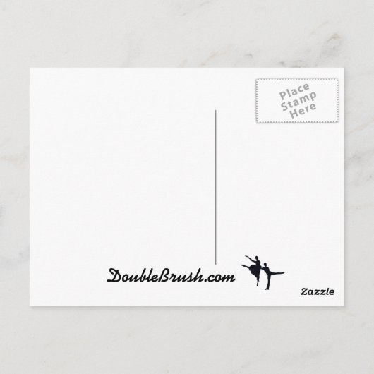 Dansend Cadeauafdrukken houden kalm en dans op des Briefkaart (Achterkant)