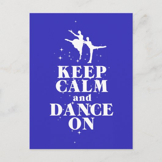 Dansend Cadeauafdrukken houden kalm en dans op des Briefkaart (Voorkant)