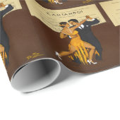 Dansend Couple Tango Dancing Cadeaupapier (Rol Hoek)