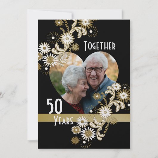 Dansend Daisies 50e Jubileum Kaart (Voorkant)