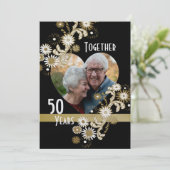 Dansend Daisies 50e Jubileum Kaart (Staand voorkant)