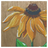 Dansend Daisies Fabric Stof (Close Up)