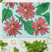 Dansend Daisies Theedoek (Gevouwen)