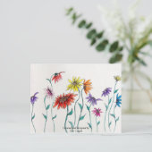 Dansend Daisy Briefkaart (Staand voorkant)