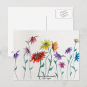 Dansend Daisy Briefkaart (Voorkant / Achterkant)