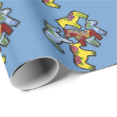Dansend Dalas Wrapping Paper Cadeaupapier (Rol Hoek)