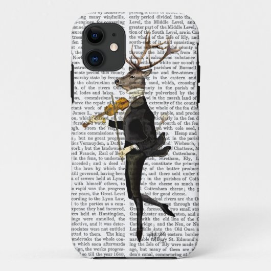 Dansend Deer met Violin Case-Mate iPhone Case (Achterkant)
