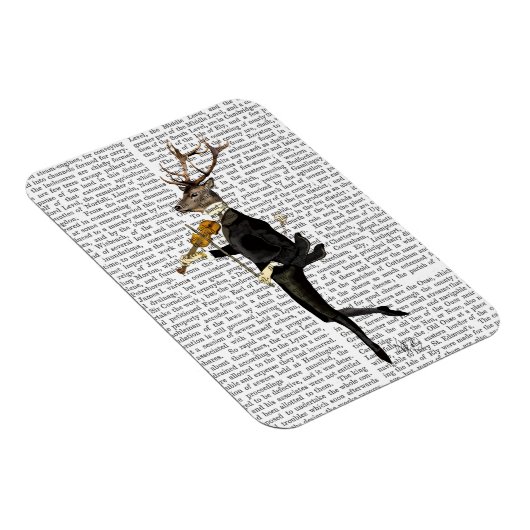 Dansend Deer met Violin Magneet (Rechterzijde)