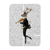 Dansend Deer met Violin Magneet (Verticaal)