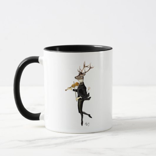 Dansend Deer met Violin Mok (Links)