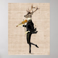 Dansend Deer met Violin