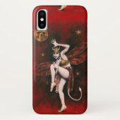 Dansend  Devil Lady iPhone X Hoesje (Achterkant)