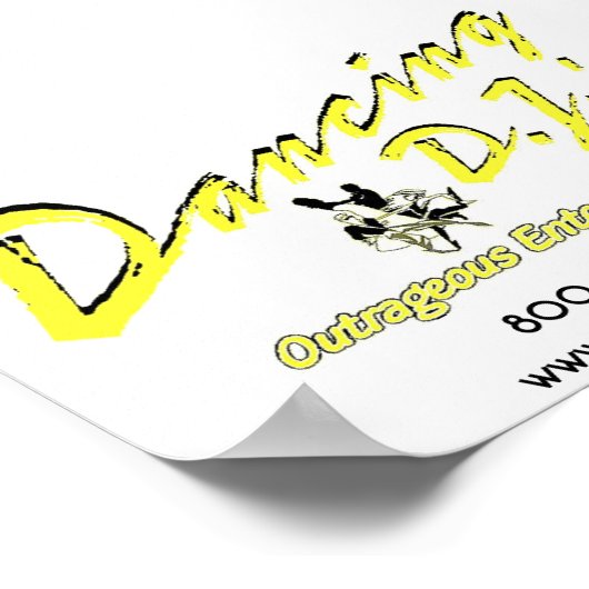 Dansend Dj poster (Hoek)