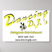 Dansend Dj poster (Voorkant)