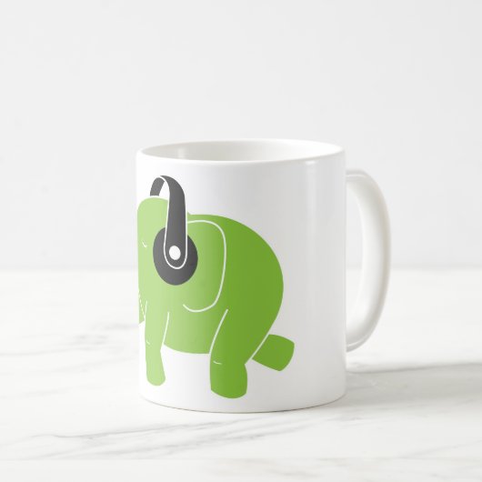Dansend Elephant Koffiemok (Voorkant rechts)