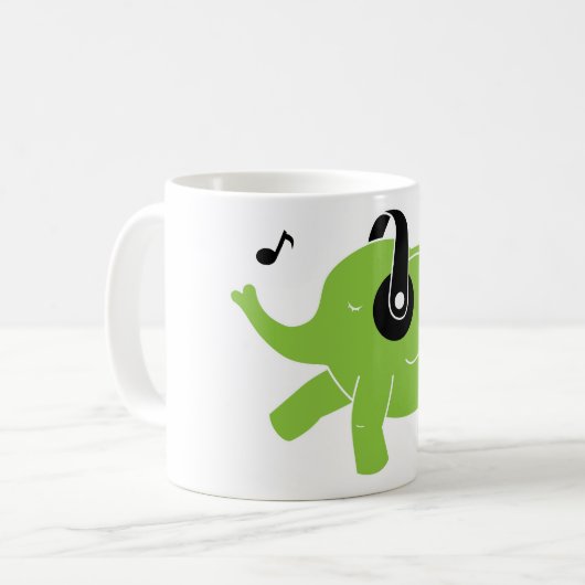 Dansend Elephant Koffiemok (Voorkant links)