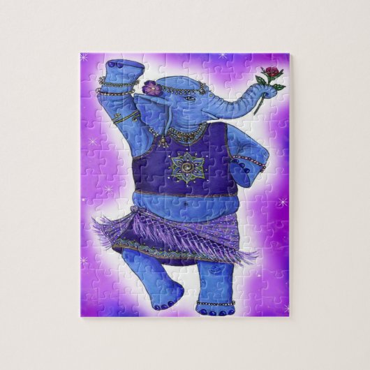 Dansend Elephant Legpuzzel (Verticaal)