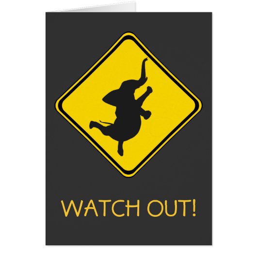 Dansend Elephant Xing. (Voorkant)