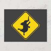 Dansend Elephant Xing. Briefkaart (Voorkant)