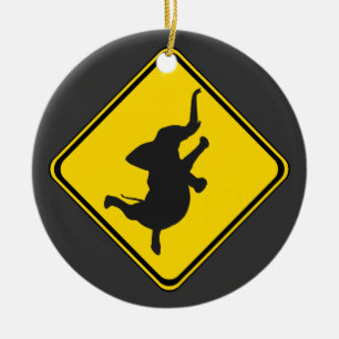 Dansend Elephant Xing. Keramisch Ornament