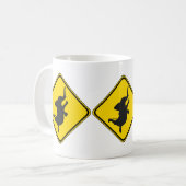 Dansend Elephant Xing. Koffiemok (Voorkant links)