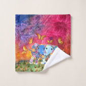 Dansend Elephants Bad Handdoek (Wasdoekje)
