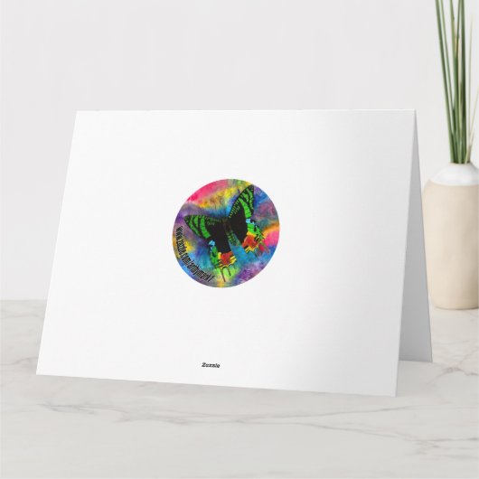 Dansend Elephants Kaart (Achterkant)