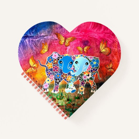 Dansend Elephants Notitieboek (Voorkant)