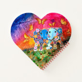 Dansend Elephants Notitieboek (Achterkant)