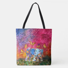 Dansend Elephants Tote Bag