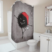 Dansend Evil Kerstbeug Douchegordijn (In situ)