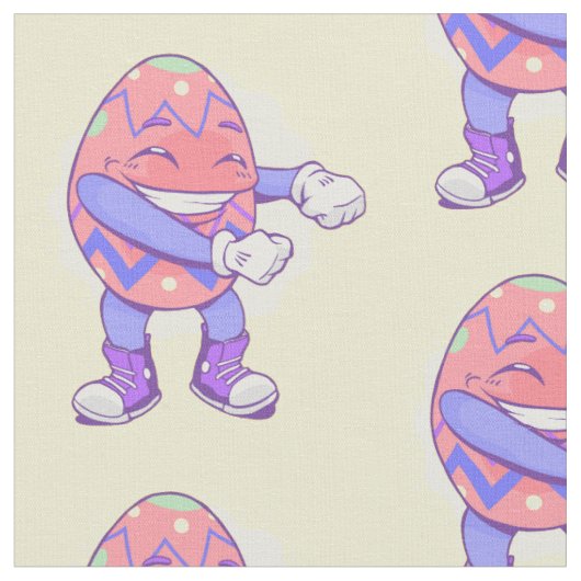 dansend flosshappy easter stof (Close Up)