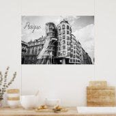 Dansend gebouw in Praag Poster (Keuken)
