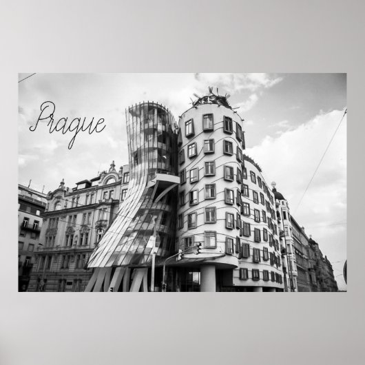 Dansend gebouw in Praag Poster (Voorkant)