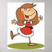 Dansend Girl Poster (Voorkant)